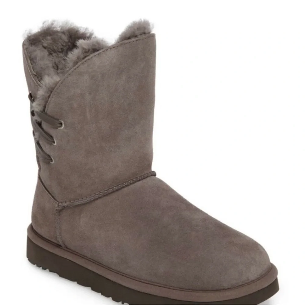 UGG Constantine Genuine Lamb Shearling Lined Boot CHARCOAL 8us